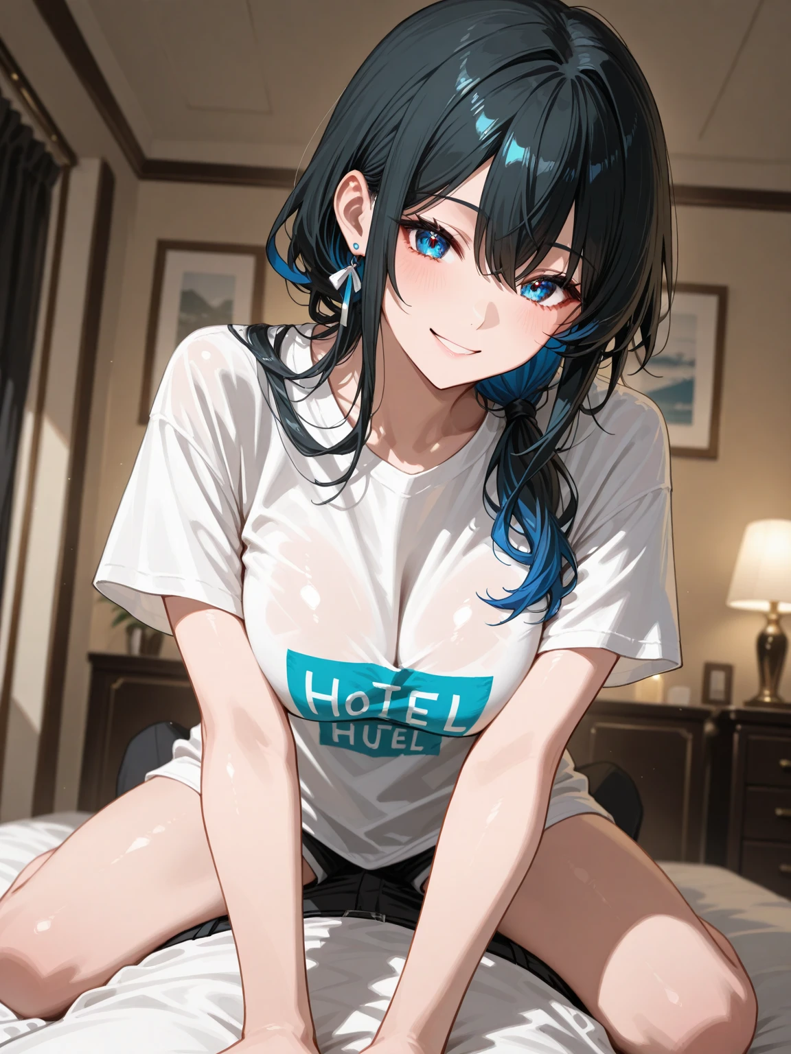 Frisk, medium hair, medium bangs, loose hair strand, skinny legs, no underwear, no pants, No shirt, blue eyes, black hair, slimy, sticky, cream on body, rape, cum dripping, medium height, trembling, quivering, vaginal sex, fucked by dick, cum dripping on legs, steamy breath, blushing, nose blush, slimy, cum in vagina, getting fucked by a man, twitching, dick in vagina, legs spread upwards, vagina full of cum, restrained by a man from behind, small legs, moaning, tears, man behind, hands grabbed by a man, being fucked, being bent down by a man, motion, solo, no undershirt, no headwear, womb full of semen, messy hair, lotion, semen, spring background, lolicon, naked towel, ahoge, sweating,