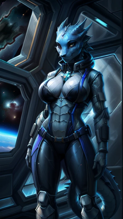 Futuristic graphical Rated R, nsfw, 2 sexually female cyborgs, blue hair, magazine cover, poster art , Lovecraftian horror robot, bold huge text, matted design layout.