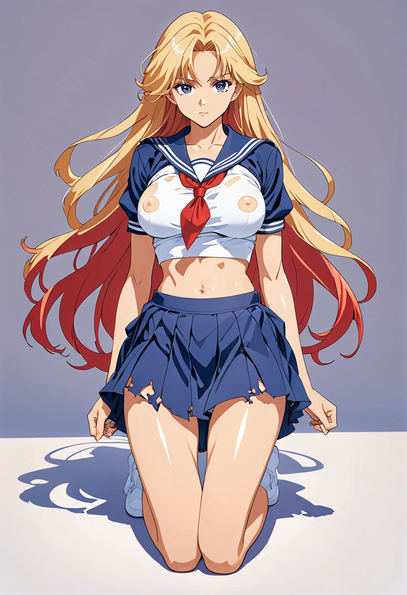 The main girl is beautiful and cute, "neat and bright uniform coordination", whole body, whole body illustration, Best illustrations, realistic and elaborate uniform, expensive , primary school student, ((expensiveest quality)), ((masterpiece)), (detailed: 1.4), Anatomical, Award-winning concept art, beautiful, fine detaileds, Portraiture, Look Viewer, (show whole body)), 1 girl, whole body, alone, 6 years old, Primary school students, actor, blondeの, blonde, Semi-long hair, Red and pink eyes, Big eyes, The pupil of the left eye is star-shaped, Distinctive left eye pupil, The pupil of the left eye is clear, left eye pupil detaileded, cute underwear, panties, skirt, silk panties, Wet shirt, Wet clothes, skirt lift, blush, classroom, belly button, Garment Lift, A quick background, Lifting clothes, White shirt, uniform, blazer, Japan cute uniform, avert your eyes, Short sleeve, change, primary school, main girl is beautiful and cute, , Baby Face, cute, young, young, young, young appearance, Great visual depiction, Professional Effects, beautiful girl, girl, Sweaty, See-through clothing, Concave and convex, Confused, Concave and convex, uniform is the oldest girls' school Japan based on Christianity along with the girls' academy, Very cute in traditional uniform", "Very cute sailor suit for both summer and winter clothes", Heel Loafers, blonde, the main girl is beautiful and cutensfw,(Lift up the skirt:1.4),(Naked Pussy :1.3),pussyfocus,Spreading pussy wide,syphilis,Spreading pussy,(pubic hair:1.2),(Love Juice:0.7), Frowning,anger,Contempt的な,Contempt,dislike,(blush:0.4),Look down,elegant,Active Angle,Dynamic pose,(Peeking at Pussy:1.5),(Hypnotized gaze :1.3),Gazing into the distance,Pink Eyes,stare into the distance,nsfw,sitting ,(presenting nipple:1.5),spread legs,(presentingwet pussy:1.5),(spread pussy with fingers:1.5)(open vagina, vivid pussy, high quality vagina,wet pussy:1.2)