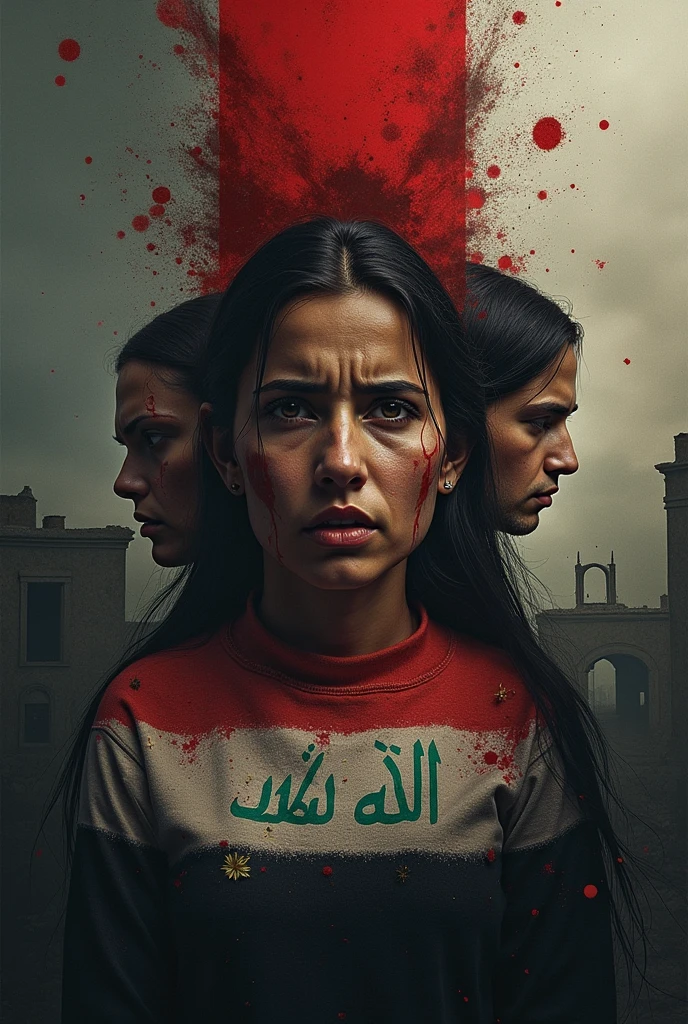 Prompt 2: A close-up shot of a young Iranian revolutionary woman in a black chador, holding a photograph of Ayatollah Khomeini. Her eyes are intense, filled with resolve, as she stands amidst a crowd of fellow revolutionaries. The lighting is soft, with shadows accentuating the depth of her expression. The image has the characteristic grain and slight blur of an old camera, capturing the emotional weight of the moment.