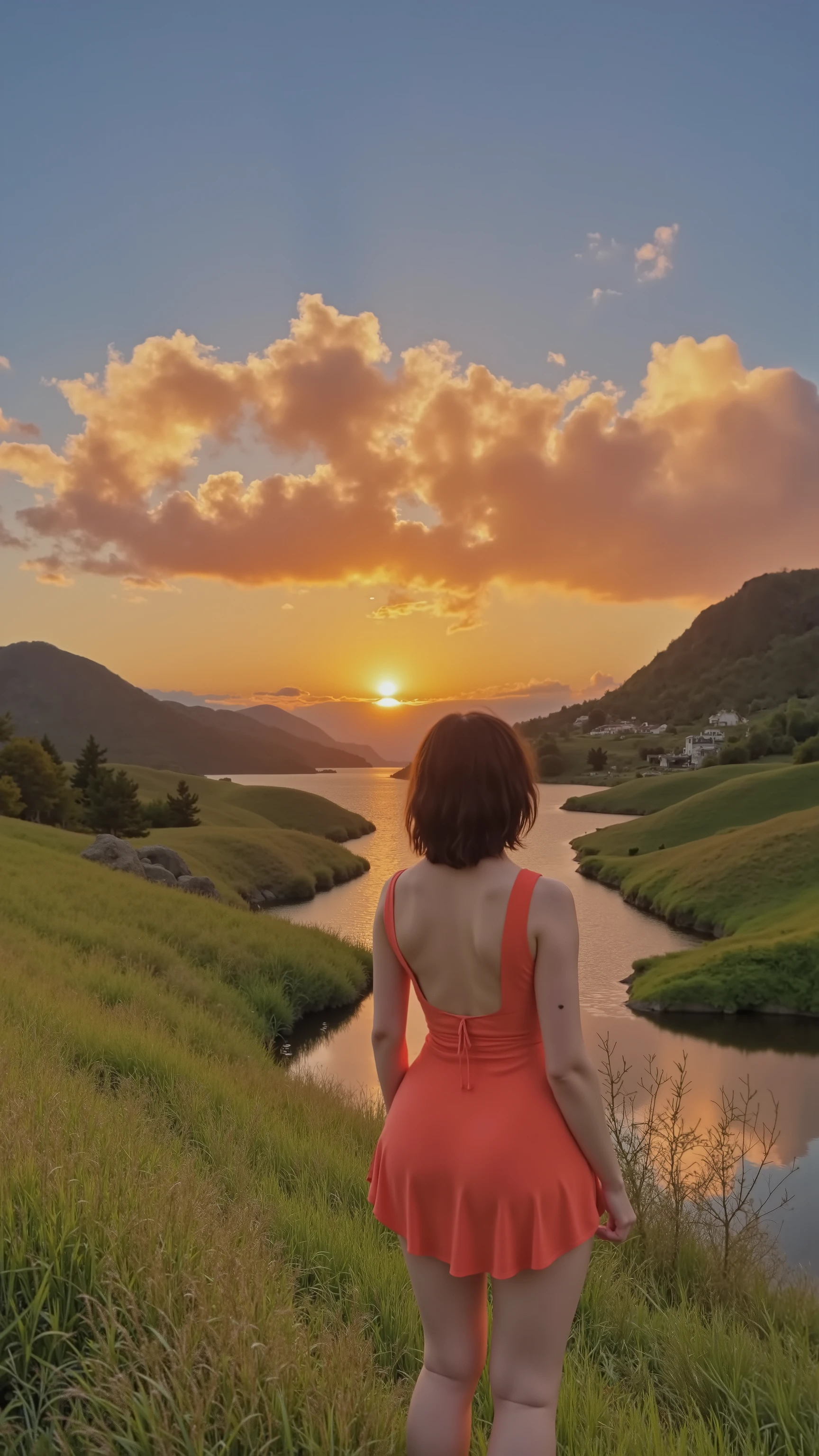 Enjoying a sunset