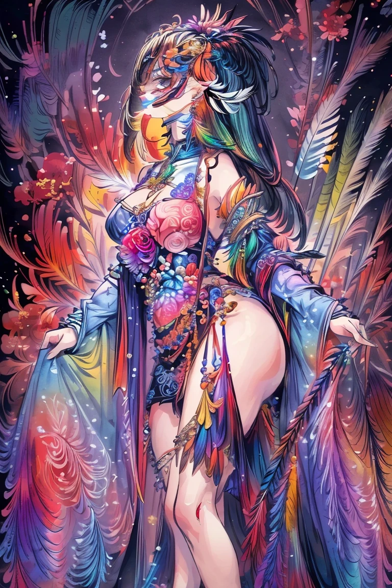 Create a beautiful tree, tree woman With the torso with a feminine silhouette. a perfect body With green leaves. digital drawing, perfect face, glowing skin, 8k concept art portrait, dynamic lighting, super detail, detailed image, fractal complex background, alcohol ink drawing.beautiful woman, a woman with black and platinum and gold hair, with a colorful outfit and a black background with paint splatters, by Hirohiko Araki, Official Art, Unity 8K Wallpaper, Ultra Detailed, Masterpiece, Best Quality, (Zenredar, mandala, tangle, tangle), 1 beautiful Caucasian haired girl platinum and black and gold, Dynamic Angle, The Most Beautiful Form of Chaos, elegant, bright colors, romanticism, By James Jean, Gerhard Richter, Takato Yamamoto, Ashley Wood, atmospheric, ??????? of musical notes, transmission of visible musical notes, Style Wtrcolor, wind blown, Masterpiece, Beautiful, ((watercolor)), Paint splatters, Intricate details. [drip: 0.7], Trending on Artstation, Rachel Walker, Style-Painting-1900, A beautiful  woman completely covered in paint floating in a pool, beautiful lighting, beautiful large detailed eyes, Nirvana, relaxed, paint drips, Spirals of Paint, Paint Splatter, (Beautiful Swirls of Paint Swirls), by Jeremy Mann, By Sandra Chevrier, vivid contrasting colors, chromatic aberration, black background, Best Quality, (realistic: 1.2), (high contrast: 1.2), gold and silver and bronze decoration, forest goddess, beautiful caucasian girl close-up, beautiful goddess fused with forest and trees, black hair fused with platinum and gold,  girl, beautiful visible pubic area, pink pesons, small breasts a the view, pond of water in the garden, tattoos of mandalas and flowers on the naked body, floating old clock, lamp, lantern,pond of water in the garden,beautiful visible pubic area, pink pesons, small breasts a the view,full body, Sakimichan art, oriental mandala tattoo, fractal background, silver and gold and bronze spirit, floating antique clock, antique lamp