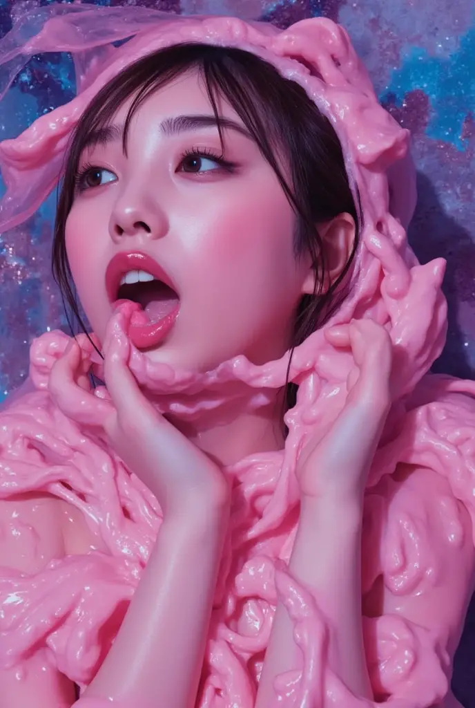 Being attacked by tentacles、Holding an octopus in his mouth、Sweating、Blushing, Off-screen, Upside down, Shortcuts, Open your mouth a little,