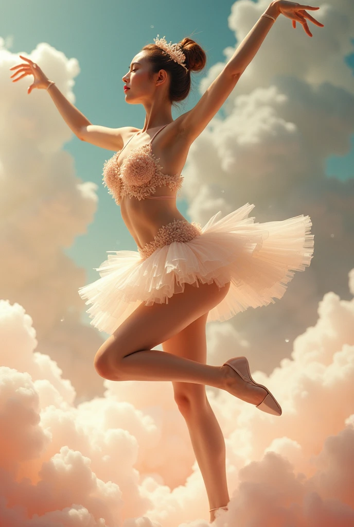 arafed woman in a white dress and ballet shoes posing for a picture, ballerina, pointe pose, ballet dancer, dressed as a ballerina, pointè pose, ballet style pose, ballet pose, tendu pose, ballet, prima ballerina, wearing a tutu, playful pose of a dancer, classic dancer striking a pose, portrait of a ballerina, anna nikonova, high quality, (RAW photo, best quality), (realistic, photorealistic: 1.4), (extremely delicate and beautiful: 1.4), amazing, fine details, masterpiece, ultra detailed, high resolution, best illustration, best shadow, intricate, ( extremely intricate: 1.2), (exquisitely detailed skin), cinematic light, perfect anatomy, (cool color: 1.4), sharp focus, 8k UHD, DSLR, (Fujifilm XT3),(iluminación cinematográfica :1.4), (partículas flotantes, agua mágica:1.4), (fondo agua lago río hielo congelado :1.4), (fondo colored glass background blue :1.4) 