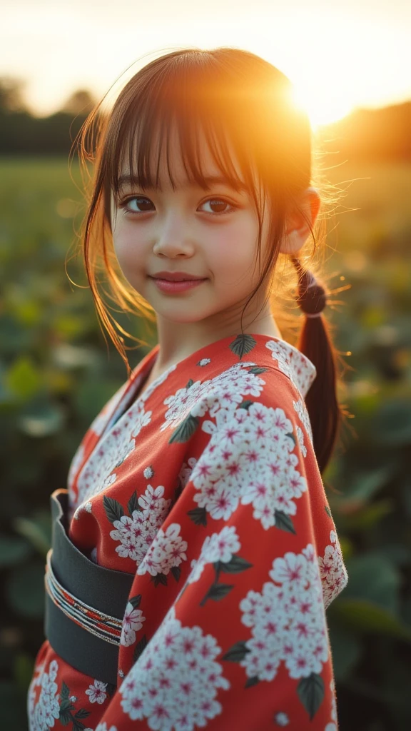 White Kimono　Bob　Baby Face　Girl　photograph