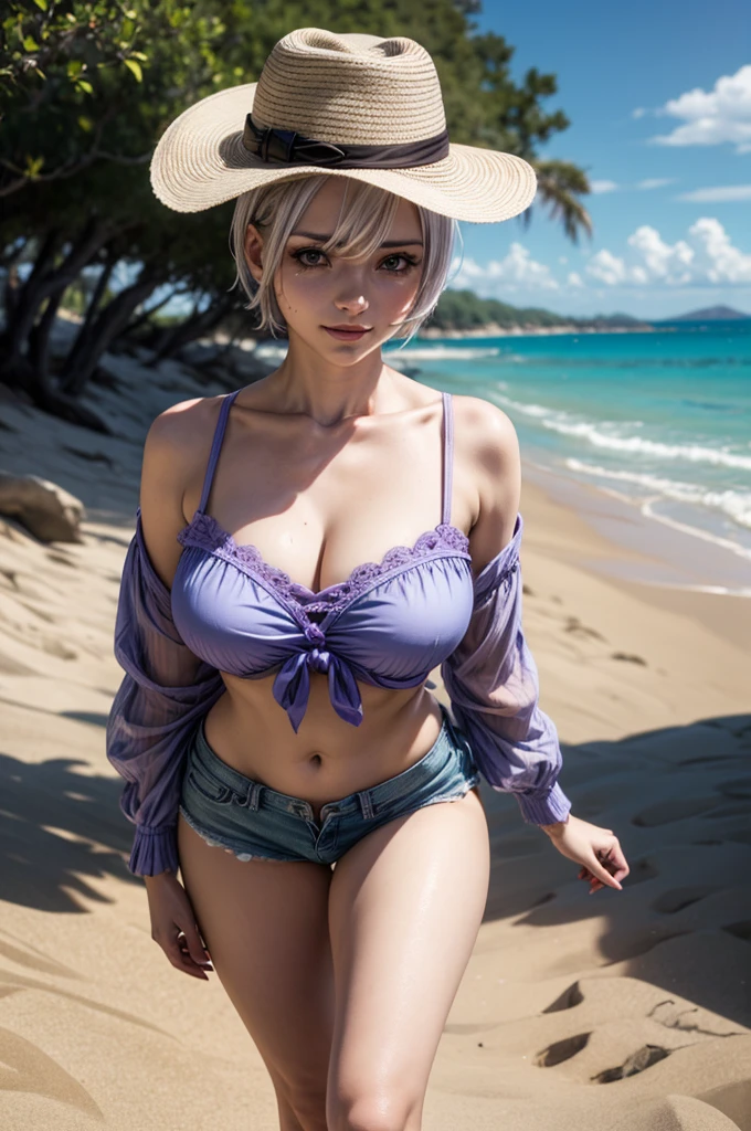 __Cor do Cabelos__, mulher latina, Cabelos Longos, curly hair, Fundo da cidade de Nova Iorque, 夏天, summer outfit, profissional, 4k, disco Rigido, Hard disk, 8k, High detail, Ultra Definition, take a white capsule,
