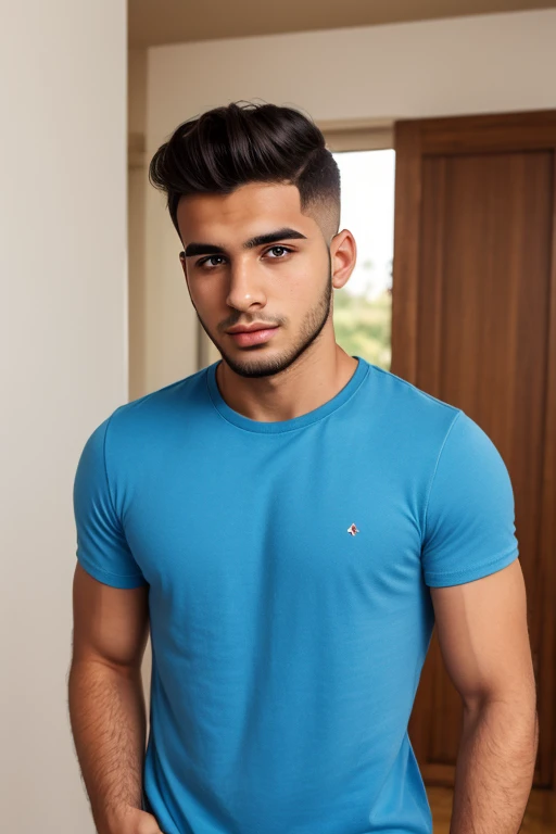 Base model of a handsome indian man wearing a thin speedo underwear, homoerotic, masterpiece, crotch bulge, handsome face, posing for photo shoot, ultra HD, 16k resolution, handsome face, beautiful eyes, messy hair, sitting on a sofa