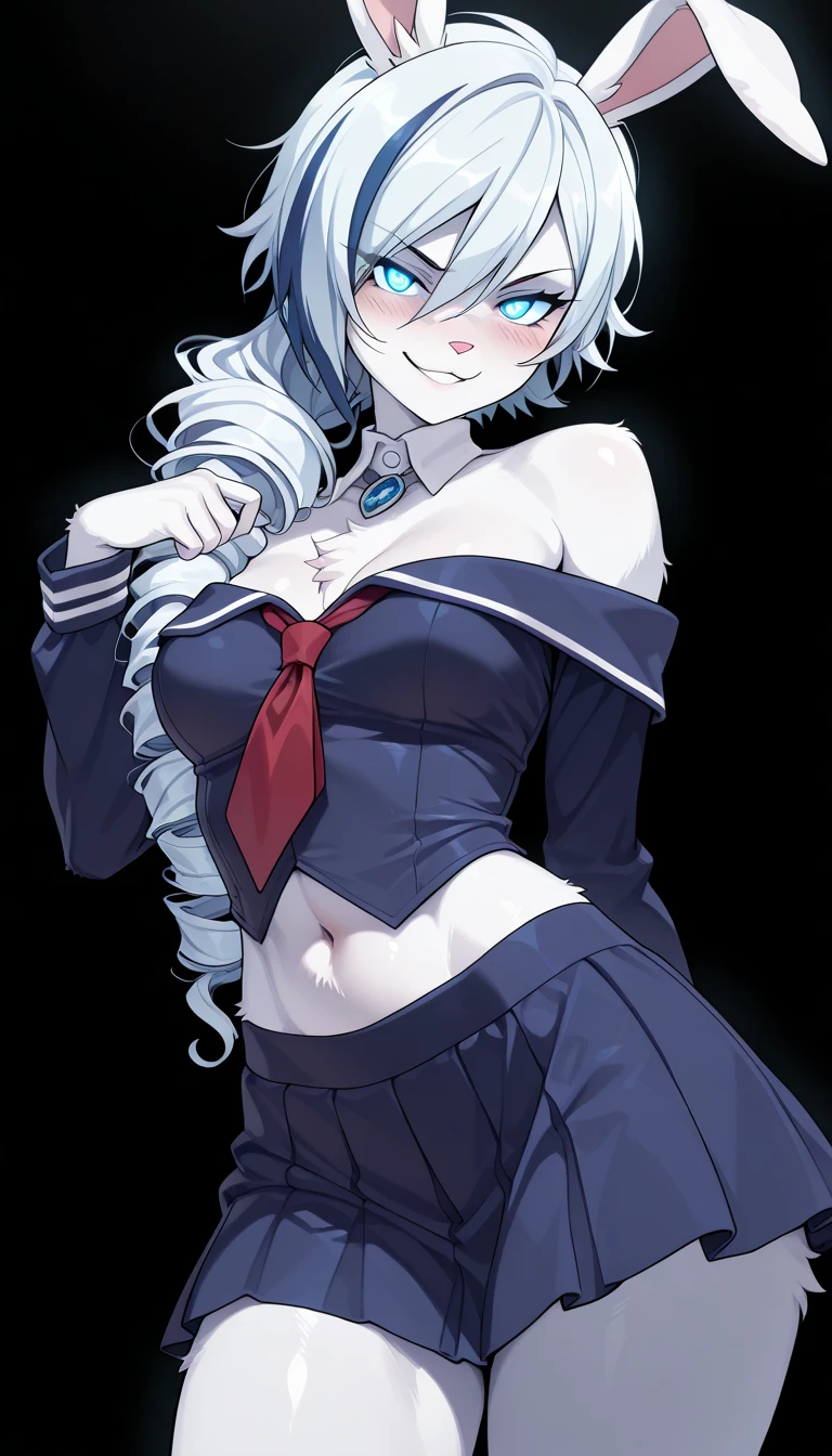 kaine \(nier\), 1girl, nipple cutout, underboob, close up, half body, bandages, bangs, belt, blonde hair, blunt bangs, bra, braid, brown eyes, collarbone, flower, frilled bra, frills, from side, hair flower, hair ornament, halterneck, lingerie, looking at viewer, nier \(series\), short hair, negligee, single bare shoulder, single braid, solo, white background, white flower, clothing cutout, bdsm, white hair, expressionless, medium breasts,
<lora:kaine:0.6>