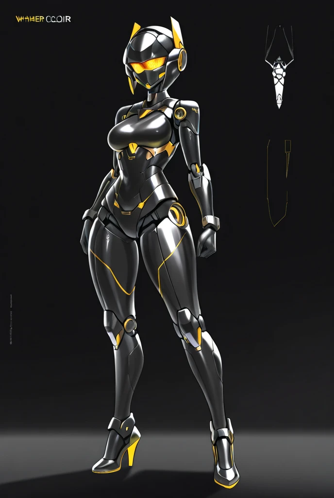 a robot, photorealistic, hdr, detailed, fibers, articulated joints, sci-fi base background, artstation, fashion pose, (syd mead:1.3), body divided into sections, (antialiasing:1.1), no face, (pilot:1.2), black color