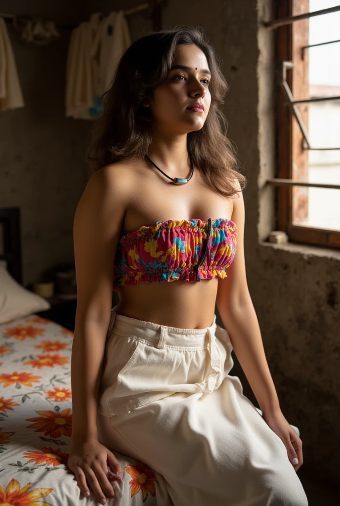 Jenna Ortega with 20 years full body in panties and red bra