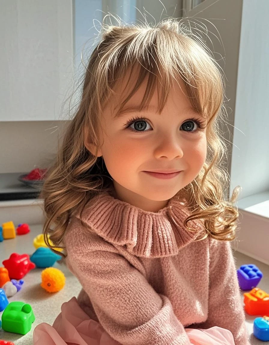 Blonde girl child, Foto RAW, uma foto retrato de Foodporn profissional sorvete de creme de leite de baunilha 8k uhd, DSLR, soft-lighting, alta qualidade, grain of film, Fujifilm XT3