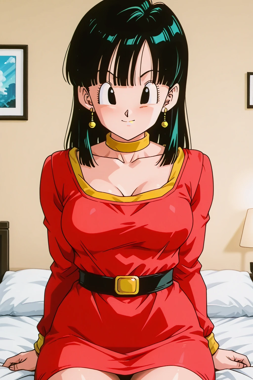 Chichi from Dragon Ball GT regular clothing with  and neckline