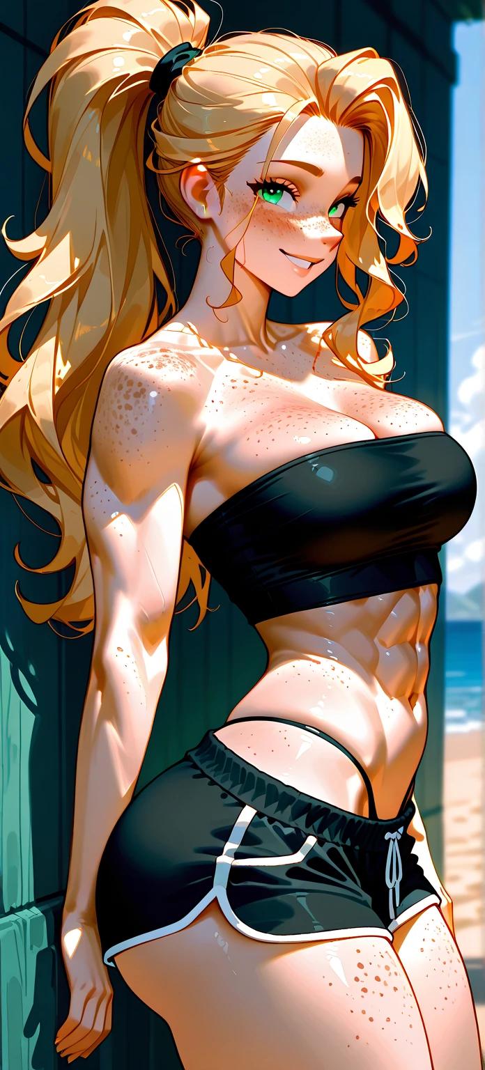 1female，45 yers old，Married Woman，熟妇，mature，plumw，extremely large bosom，Big breasts Thin waist，long leges， 独奏，（Background with：，the rainforest，lotus flower，swimmingpool，） She has long blonde hair，bobo head，，seen from the front， Stand in the pool， mostly cloudy sky，（（（tmasterpiece），（Very detailed CG unity 8K wallpaper），best qualtiy，cinmatic lighting，detailed back ground，beatiful detailed eyes，Bright pupils，Black eyes，Snow-whiteskin，Redlip（Very fine and beautiful），（Beautiful and detailed eye description），ultra - detailed，tmasterpiece，））facing at camera，A high resolution，ultra - detailed），revealing breasts，Bare genitalia，  Bulge，legs are open，Raised sexy，Camel toes，Flushed complexion，Desire for dissatisfaction，frontage，（Wearing：，headset on head，Clear bikini）, ((((huge muscles))))
