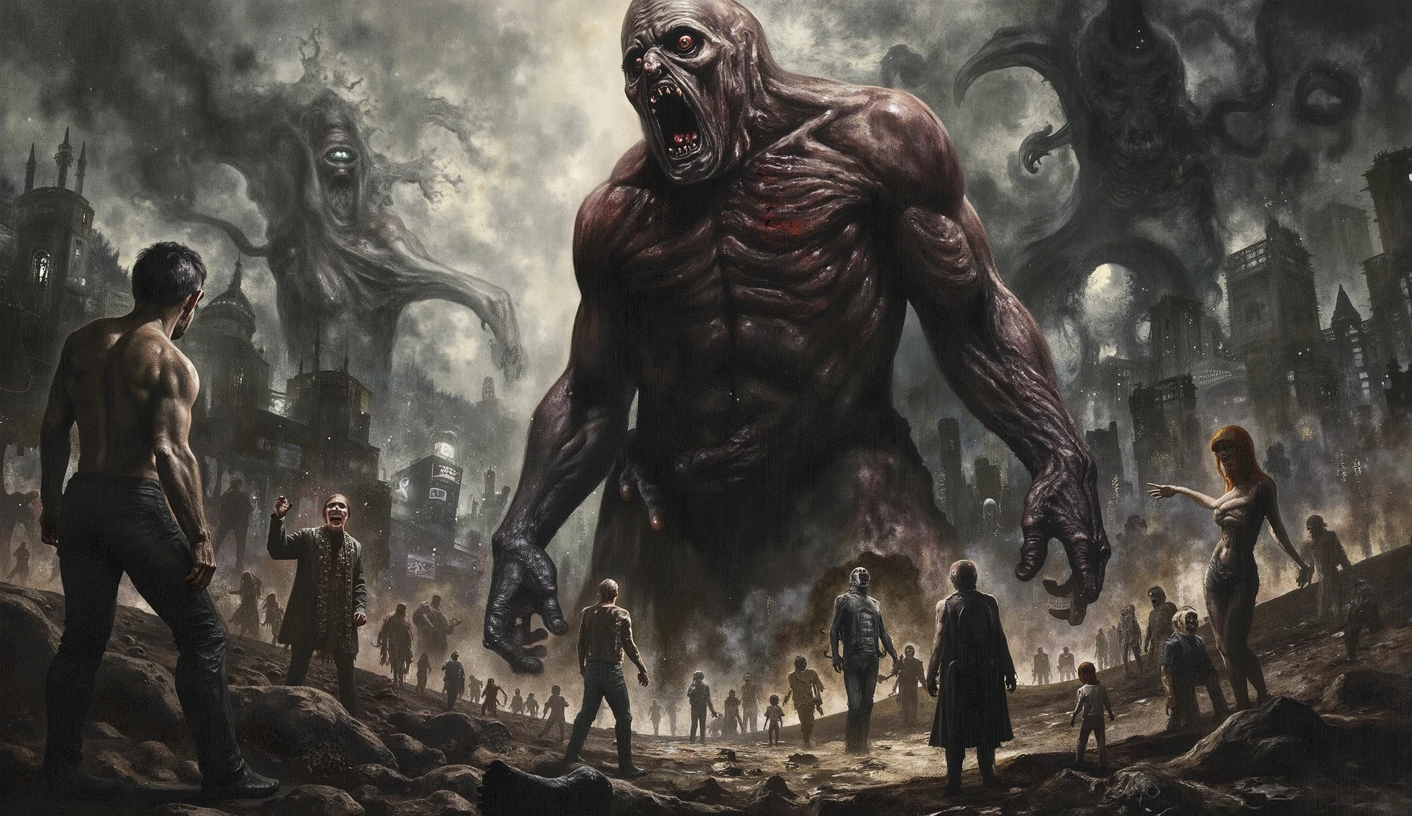 Eldritch horror, dark surreal, high detail, masterpiece.