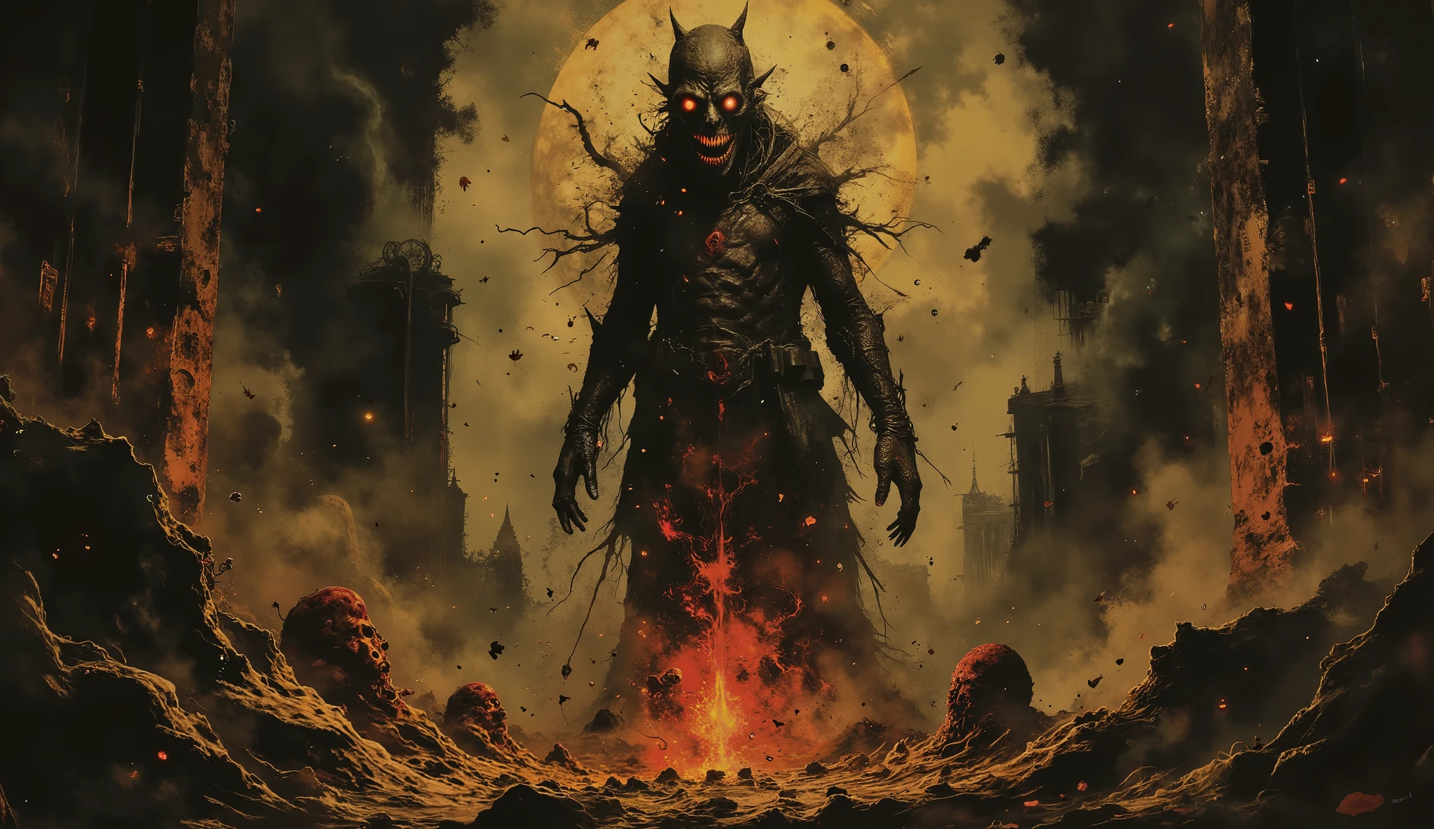 Eldritch horror, dark surreal, high detail, masterpiece.