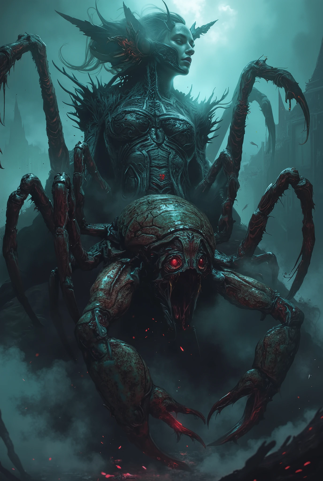 (body horror:1.4), (biomachine:1.3), (bloody:1.2), living being, (nipples), (colorful:1.2), Hans Giger, many hands, (zentangle:1.2),
oil on matte canvas, sharp details intricate, highly detailed, digital painting, rich color, smooth, sharp focus, illustration, Unreal Engine 5, 8K, art by artgerm and greg rutkowski and alphonse mucha
(masterpiece,detailed,highres:1.2),