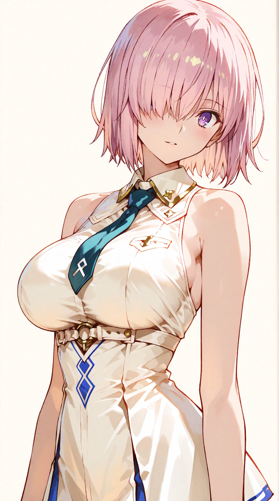 intricate details, 1girl, dionadef, aged up, absurdly long pink hair, calico cat ears, detailed teal green eyes, detailed crop top, detached sleeves, midriff, detailed skirt, detailed stockings, outside, nature, detailed background, cowboy shot, nude breasts, bare breasts, boob window, breast window, colorful