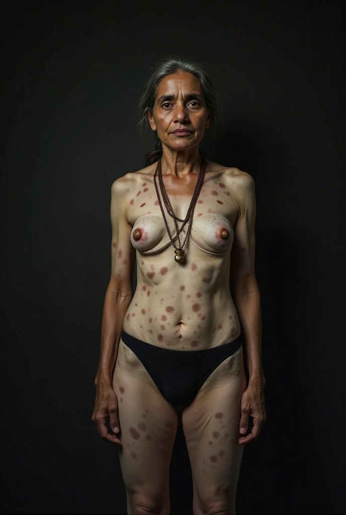 ultra detailed, highest quality,realistic,photo quality, 18 year old black African woman with (huge,heavy,obnoxious,hanging, saggy tits and gross cleavage) in a religious ceremony in a church, ((she is wear makeup,dark red lipstick, clergy collar and robes, large cross pendant)), (she has an extremely hairy crotch and pubic that is in frame), ((she has perfect black areolas and nipples))