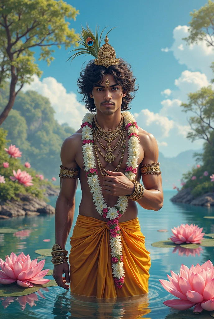 Lock like shri krishna
