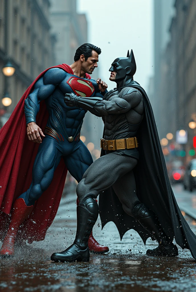 Superman and batman fight