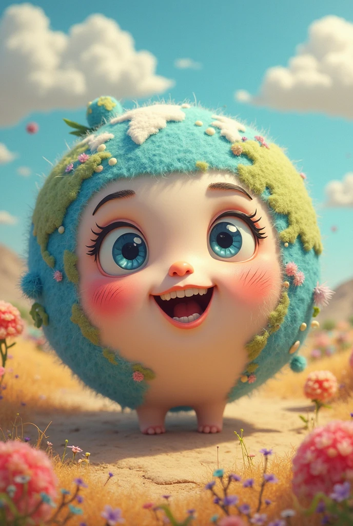 The world with the face of a smiling child