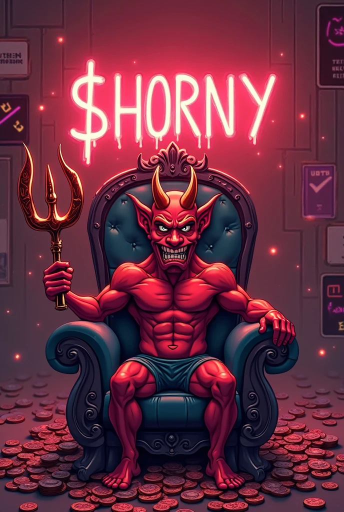 Magazine cover. solo, 1boy, perfect anatomy,devil, drone view, red skin, high shoot, up view, perfect proportion, huge horn, sharp teeth, tusk, sharp eyes, big eyes, angry, devil eyes, horn, devil tail, mad, perfect fingers, big hand, fingers. Huge Muscular Old man with short hair, shoes ,(white shorts), view from side, pectoral, thick arms, huge pectoral, wide pectoral, white hair, white beards, simple background, masterpiece, semirealistic:1.2, high detailed, 8k, high resolution, perfect center, full view. ((really big muscle, massive muscular, sixpack, thick arms, wide pectoral, super huge muscle, hyper muscular, over sized muscle, huge arms, big arms, huge pectoral))