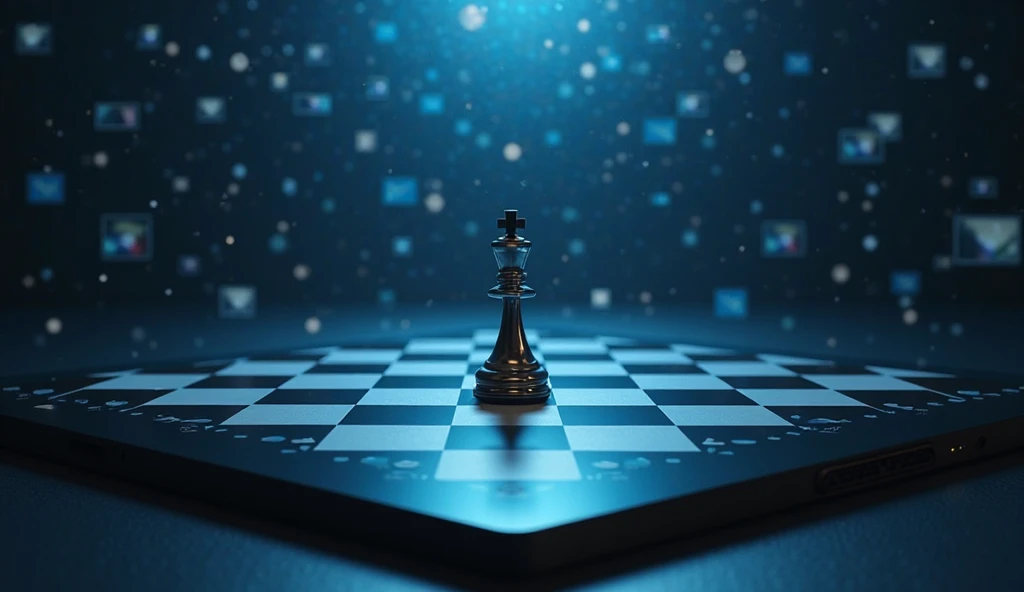 Aerial view, giant chess pieces statue, sci-fi outdoor maze background. Matrix style, at night, dark sky. (1girl, solo), photo realistic, large-breast:1.2 slim:0.9 body, cleavage:1.2, tube top, miniskirt, (matrix style black sunglasses), (holding a mini:1.1 stun gun), half-body thigh level medium shot, cinematic lighting, ray tracing.