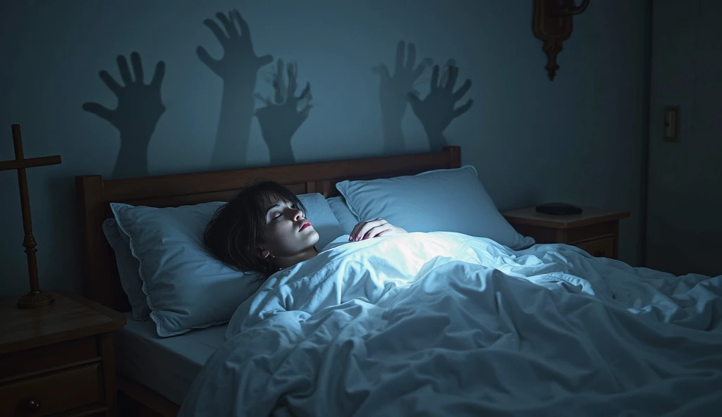 Ever woken up in the middle of the night, unable to move, feeling a frightening presence in the room? This may have been an episode of sleep paralysis. During paralysis I do, your brain wakes up, but your body remains in a state of deep sleep, paralyzed. It is common to feel pressure in the chest, hear voices or see shadowy figures. Stories of demons and spirits across cultures may have their roots in this terrifying experience.. Although scary, sleep paralysis is harmless and can be managed with good sleep habits and reducing stress. Have you ever had an experience like this?? Share in the comments!