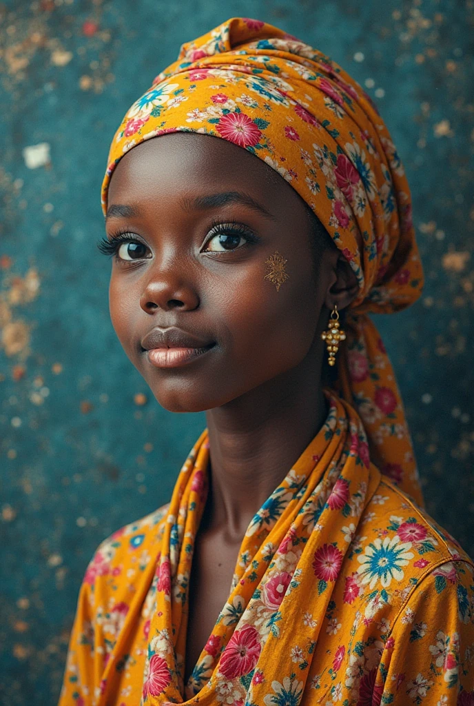 1girl, Nigerian, (photography, highly detailed:1.2), portrait, detailed face, upper body, shoulders, chest, teenager, cute, shy