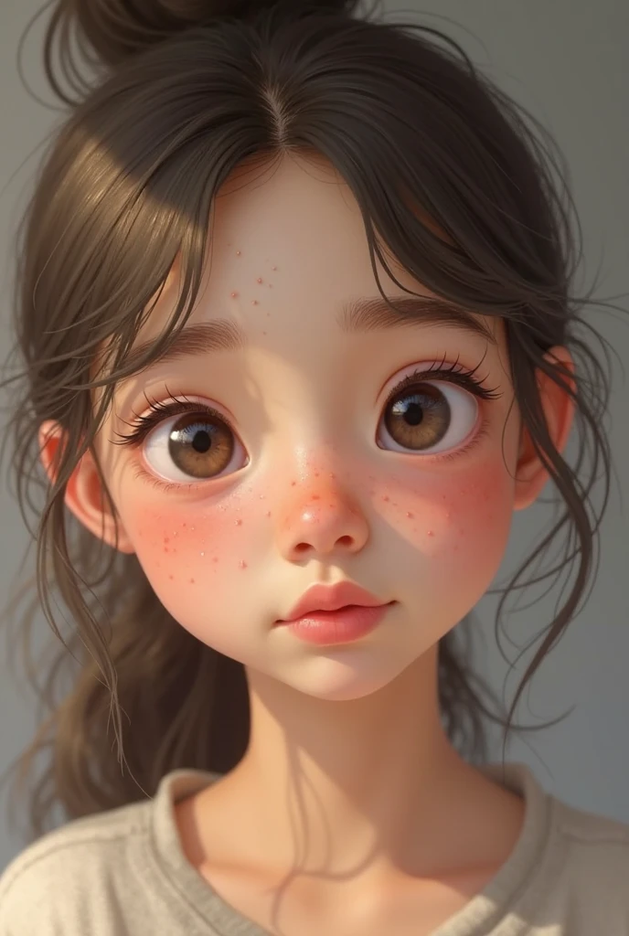 realistic young early teen girl