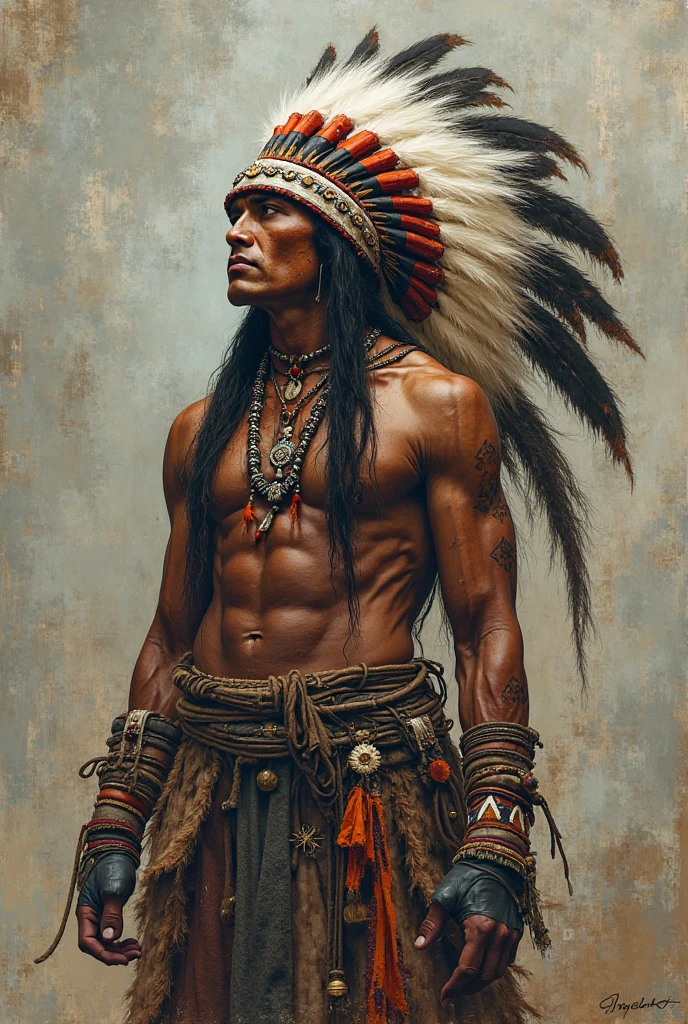 check_9, check_8_higher, check_7_higher, check_6_higher, Classification_obvious, 1 girl, ((18 years:1.2)),(Best quality,A high resolution,Ultra - details,valid),Native American Ariana Grande,(wild Indian, Native American:1.4), adult, full lips, Big bright eyes, Light blue eyes, ((by Rubio:1)), (cabello ondulado long trenzado nativo indio: 1.2), (female Native American:1.4) ,(native Indian feathers :1.4), (detail faces: 1.5, Bright blue eyes, Beautiful face, Beautiful eyes, iris coating, labios Delgados: 1.5, Delgado, pale and pointed eyebrows, long, dark eyelashes, double tabs),(perfect hands detail : 1.4 ) , (forest background large leaves :1.4), (Native American v2.1), (Native American:1.4), (fondo desierto casa Native American:1.4), (dynamic cowboy pose),(( handsome american indian warrior:1.4), (handsome american indian warrior: v2.1)) , (bright colors), (background of large stones:1.4 ), (Meadow background :1.4), (rain, Mainly cloudy:1.4), (magnificent meadow in autumn :1.4), (vestidor Native American:1.4), (showing panties:1.4), (реалистичный v2.1), (Ideal Anatomy) 