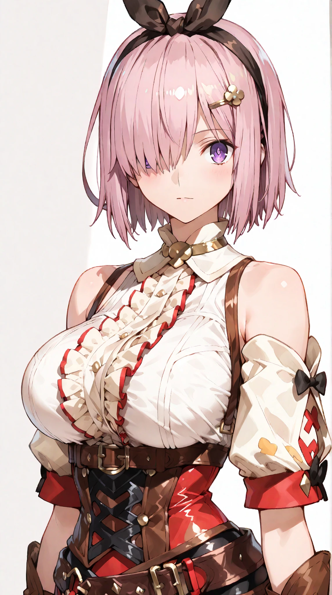 Cute little girl s、illustratio、top-quality、Pink hair、short-hair、Colossal tits、military outfits、The upper part of the body、Golden Eyes、Gal、natta、Valley、Near future、Pixel art