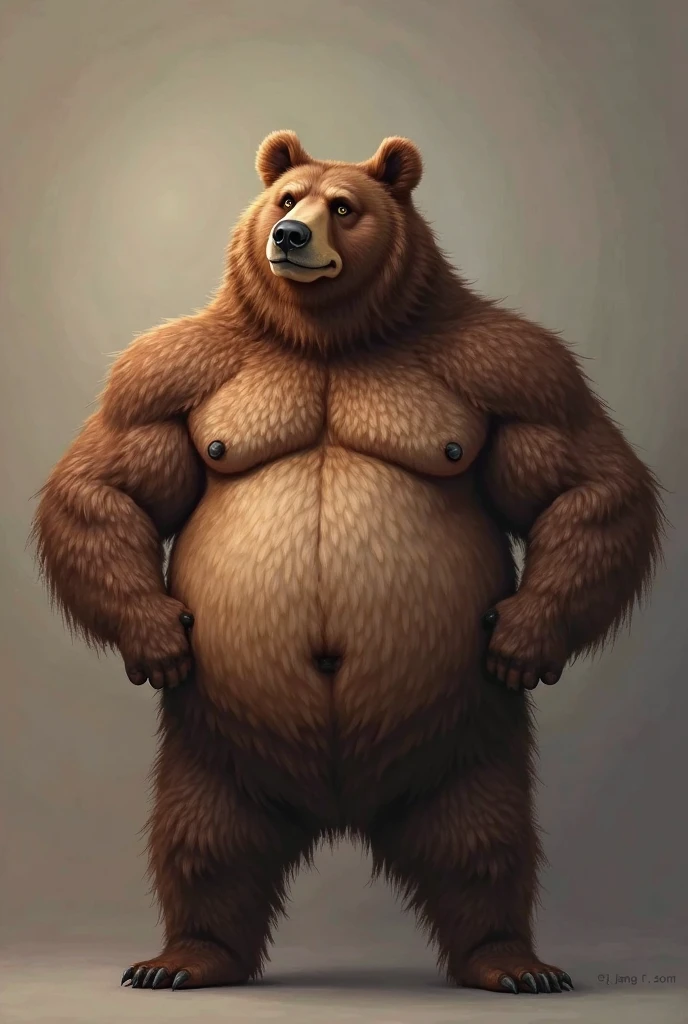 lucusold, lanxus, a man with a huge belly hugging a bear, fat ripped , thicc, lowres, giant and fat, danbooru and artstation, heavy detailed, insanely inflated hips, topless, shorts, proportionally enormous arms, fluffy chest, commission for high res, detailed but rough, semirealistoc:1.3