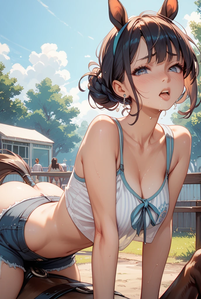 absurdist、Ultra-detailded、A masterpice、beste-Quality、BRAEK、Official art、(Beautifully Aesthetic:1.2)、(water colour:Curly)、BRAEK、Devilish Beautiful Girl、a beautifulchi girl、(kawaii:⒈3)、16yearsold、BRAEK、colourful hair、Splash、(Mixed blue and pink hair:1.2)、(フラクタルアート1.3)、BRAEK、cat ear、A sexy、BRAEK、humanoide、BRAEK、white bikini、BRAEK、red-eyed、BRAEK、From Side、looking the viewer、BRAEK、Plush bets、all on fours、BRAEK、shyness、tension、blushful、happy facial expression:1.5。BRAEK、Showa gravure、Quads、forcusfrom behind、BRAEK
