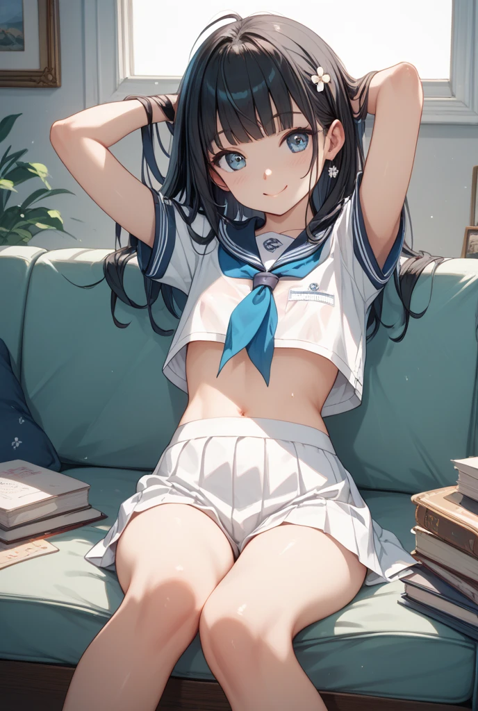 Big breasts, white lingerie, bikini, white mesh stockings, wet, droplets, slightly fat, 1 girl, bikini, bikini_top, bikini_under_clothes, black_choker, black_hair, blue_bikini, blue_choker, blue_nails, blue_sailor_collar, blue_skirt, blush, cream white, white, white transparent bra, transparent underwear, breasts, cable, car, necklace, closed_eyes, clothes_lift, earbuds, headphones, ground_vehicle, high legs, highleg_bikini, hose, large_breasts, lying down, micro_bikini, microphone, white miniskirt, micro shorts off at thigh position, white mesh stockings, wet clothes, moles, motor_ vehicle, nail_polish, navel, scarf, on_back, open_mouth, pleated_skirt, rain, sailor_collar, school_uniform, see-through, sefu, shirt_lift, short_hair, skin dents, skirt, solo, speaker, stomach, string_bikini, swimwear, thigh_strap, inner chest, underwear, wet, wet, water droplets, water stains, whole body liquid, liquid, clear liquid, wet_clothes, wet_shirt, wire, legs open, hands holding legs