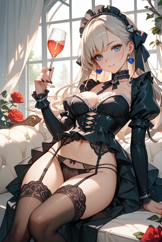 Highest quality,Highest Resolution,A crying beauty in a maid leotard,Tears,(((Open your mouth wide and spit a lot))),Drink a drink,Bedroom,Night view outside the window,Super High Leg,Tback,whole body,Very beautiful eyes,Sweating profusely,Knee-high stockings,