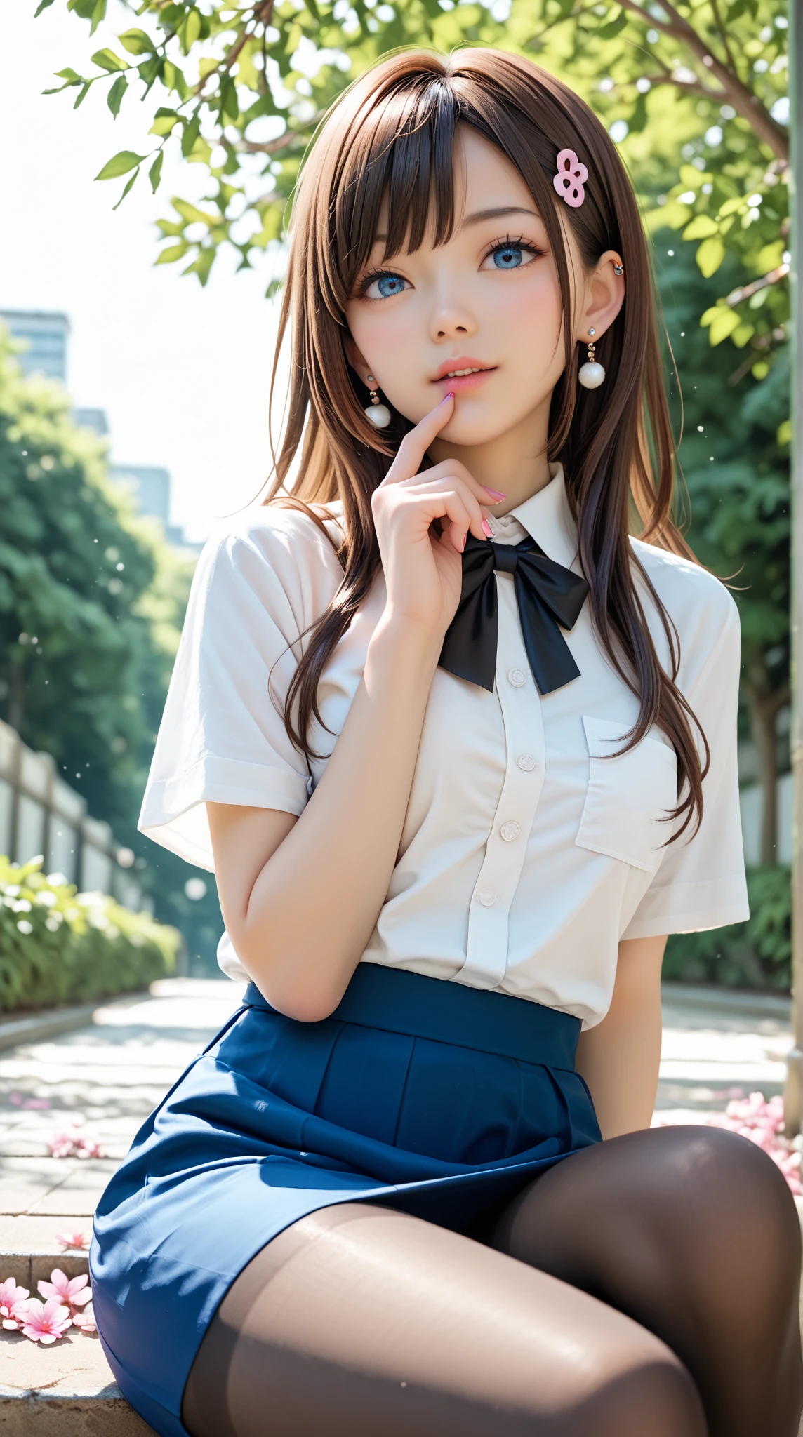 nsfw, (spread pussy:1.3)bottomless、((Showing pussy))Viewers rejoice when they see her pussy、Top image quality、8k、Cafe Clerk、((She lifts her skirt to show her panties))Viewers rejoice when panties are seen(Sheer lace white panties)((Collared shirt、skirt by the))、Black stockings、beauty legs、A slender、Women in Japan、provocative smiling、high-level image quality、cafes、Straight hair、23years old、Big eyes、Kamimei、Cafe Clerk、((Slender girl))(Slender beautiful legs)(extra detailed face)(Wearing a apron)(Black pantyhose)(knees bent)Shoot from below(Angle from which you can see your panties)Please take a picture from below、(((Shooting from a low angle, looking up at the subject)))Nearby、Please take a good picture of your feet.