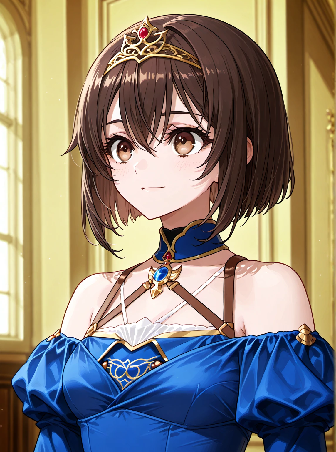 (masterpiece, best quality, 8k:1.2),Very detailed, (anime:1.1), misaka_mikoto, brown hair, medium hair, hairpin, medium breasts, 1girl, (strong, Egyptian costume, earrings, glare, blush), dutch angle, looking at viewer,