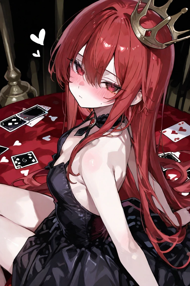 1girl, hinbn, ahoge, absurdly long hair, hair between eyes, mole under eye, demon horns, (demon tail, demon wings:1.1), pointy ears, black clover hairpin, playboy bunny, rabbit ears, pantyhose, detached collar, bowtie, wrist cuff, stiletto heels , best quality, ((masterpiece)), high details, detailed, perspective, naughty face, happy, moody lighting, light rays, abstract background, depth of field, cinematic angle camera, <lora:HindenburgXLAL_1:1>, establish, rating: sensitive, full body, cowboy shot, facing viewer, sitting on luxury chair, casino, luxury, casino chip,