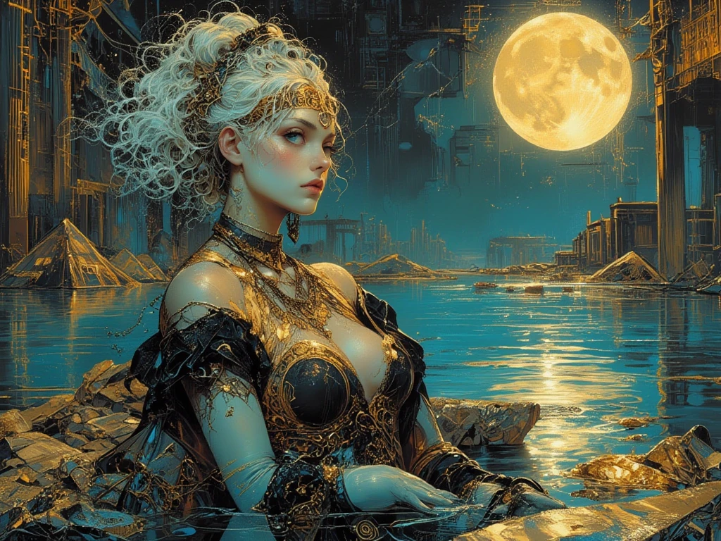 masterpiece), best quality, expressive eyes, perfect face, Textures: 1.5, orange: 1.1, white: 1.3, yellow: 1.3, (redhead woman), sexy, tattoos, (power puffer clothes: 1.2), 3d graffitti, abstract, lines, background circles, by Adam Hughes, art by Jay Anacleto,MASTERPIECE, Stunning, Spectator, reality, full body shot, black and brown hair, long afro styled hair, real water, bathing in river pond, extremely detailed art, blushing, water running down body, small breasts, open legs , sexual arousal, sexual expression, glowing skin, intricate, elegant and highly detailed digital photography, majestic and surreal painting, golden butterfly filigree, beautiful finely detailed eyes: 1.2), hdr, (masterpiece), best quality, expressive eyes looking out of the corner of your eye, perfect face, portrait of a beautiful goddess with afro hair, latin brown skin, intricate digital photography, elegant, highly detailed, majestic, (detailed background window to a new dimension, plants and flowers: 0.7) night sky with moon full, highly detailed face and body, cinematic lighting, photorealistic, 1 girl, 18 years old, dark brown eyes, big eyes, pink lips, bald pussy, well lit, beautiful and aesthetic: 1.2), (fractal art: 1.3), colorful , beautiful goddess emerging from the ocean, full female body, wild waves, big waves, oriental mandala tattoos, transparent dresses merged into sea, skin wet with water, stormy sky, sunset sky, red storm clouds, ancient temple floating in the sea, floating old, ((Solo Beautiful Carribean woman with dark skin and striking eyes)), shadowed interior background, art by akihiko yoshida, manga art style, colorfield illustration, scary atmosphere, global illumination, by frank frazetta, art by goro fujita, glamor shot, banner, blur, anime key visual, (blue, yellow and gray colors), photorealistic, dramatic, anime girl, ((african american features, ebony nose)) , black hair, intricately detailed, chiaroscuro, pino daeni, impressionist (best quality, masterpiece)