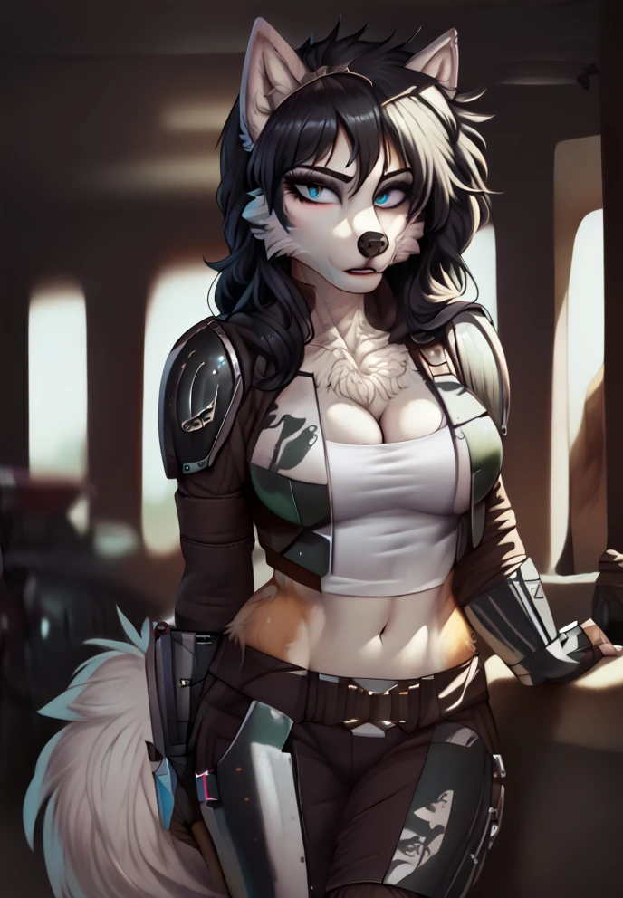 uploaded on e621, by Pixelsketcher, by Bayard Wu, by Thomas Benjamin Kennington, by Einshelm, solo anthro, young girl, ((Portrait)), ((military uniform:1.4)), ((camouflage clothing:1.3)), (legwear, sexy thighhighouth open)), (detailed Bonifasko lighting), (Detailed fur), (detailed skin), (Cinematic lighting), ((Detailed background, military camp)), (half body shadow), [Backlighting], [explict content], [sharp-focus], (Questionable content), (shaded), ((Masterpiece), Long hair, Average Breasts, (Fluffy bunny, white bunny, young bunny), (fluffy fur, fluffy tights, fluffy cleavage), Wavethesallow Face, furry fantasy art, anthro art, commission for high res, Furry art, pov furry art, Sakimichan is beautiful, Masterpiece, Best Quality, Detailed image, Bright colors, Detailed Face, perfect lighting, Perfect shadows, Perfect eyes, focus on girl, flawless face, gorgeous body, Hourglass body, shiny body, feet focus, Fluffy, fluffy girl, Body fur, Animal nose, bunny muzzle, gaze at the viewer, half closed eyes, 1girl, full body, (Masterpiece:1.2), (Best Quality:1.2), (illustartion:1.2), (Cinematic lighting:1.3), Detailed fur, (Erotic), Furry, anthro, (attractive body), sexy body, looking a viewer, seductive gaze, Suggested Pose, ((patent leather tight shorts)), perfect legs