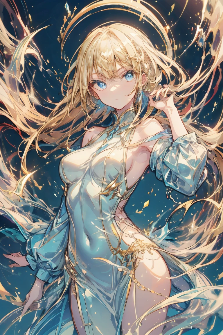 <lora:Bodypaint:1> bodypaint, colorful ink tattoo,, ultra detailed, masterpiece, best quality, aesthetic, detailed,, solo, soft smile, light smile,
1girl, blue eyes, very long hair, blonde hair, long blonde hair, french braid, bangs, medium breasts,