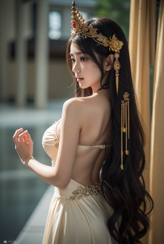 modelshoot style, (extremely detailed CG unity 8k wallpaper),full shot body photo of the most beautiful artwork in the world, stunningly beautiful photo realistic cute women intricately detailed costume, navel,princess eyes,(Piazza dei Miracoli background,crowd,crowd),professional majestic oil painting by Ed Blinkey, Atey Ghailan, Studio Ghibli, by Jeremy Mann, Greg Manchess, Antonio Moro, trending on ArtStation, trending on CGSociety, Intricate, High Detail, Sharp focus, dramatic, photorealistic painting art by midjourney and greg rutkowski