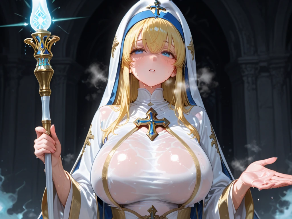 Nsfw, from behind, 1 Woman ,Dark Skin:1.4,standing, nudity, collarbone, Cleavage, navel, crotch, no bra, No clothes, Black, Long Braided Hair, perfect anatomy, ( (Surrounded by Old wizard crowd):1.5), In the morning laboratory, Candle, candle ,candle ,blue beret, Un-dressing blue robe, ((Spread arms up)), Deep Color, Fantastical, Intricate Detail, Splash Screen, Complementary Colors, Fantasy Concept Art, 8k Resolution TrendIllustration Mixed Media , Beautiful Fantasy Render, Digital Art Render, Volumetric Lighting, Perfect Compositio