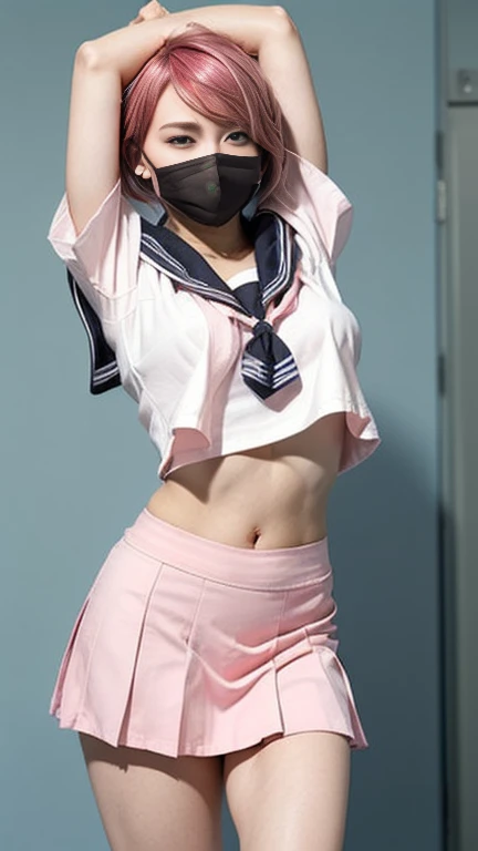 ultra-detailliert、hight resolution、Transcendent beauty　top-quality、​masterpiece、Dark blue high socks、majicMIX Real、(Raw photography:1.2)、(Photorealsitic:1.4)、The beauty of beautiful details　and delicate facial expressions、a blond、((Panties are visible))(Squatting panty shots)piercings、Lashes、Sparkling eyes、shiny lip、beatiful detailed eyes、huge filesize、、(Japanese girls' high school uniform))、Very detailed expression、finely detail、Highly detailed face movie lighting、a 18 year old girl、front facing、((dynamicposes)))、(open stance))、(Skirt from below and up:1.5), pleatedskirt、blazers、Sexy upper eyes, (Spread your crotch to show your panties:1.5), (White panties:1.5), (Black short hair:1.5), (Wet panties and see-through:1.0), (Fit body:1.5)