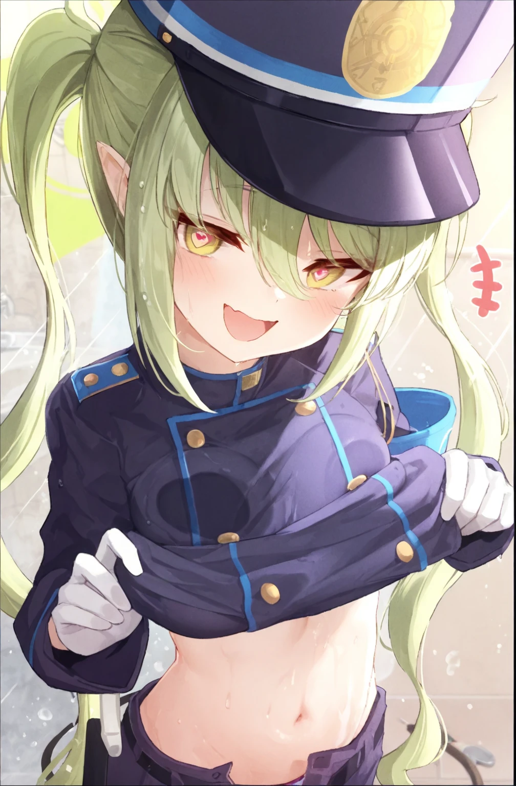 NSFW, (1girl), (kill KC), 1girl, 独奏,short hair, skirt, gloves, hat, , short sleeves, pleated skirt, serafuku, midriff, sailor collar, cape, neckerchief, white headwear, eyepatch, white skirt, red neckerchief, brown gloves, sailor hat, (pleassure), look on her face, looking at viewer, grabbing his penis, blushing, sexly, slutty, couple, hetero sex, (1boy), (overweight boy), pubic hair, (hairy boy), penis, blow job, (ass pov), ejaculation_on_face:1.5, sticky cum, (アニメ_screencap:1.2), ass pov,deepthroat,((masterpiece)),((Highest quality)),Super detailed,Awareness-raising,Explicit,Browsing Caution,beautiful body,beautiful Nose,beautiful character design,Perfect Eyes,Perfect Face,wallpaper,Ultra-high resolution,4K,photograph,(beautiful, small 胸:1.2),(beautiful顔:1.2),(Beautiful feet, Perfect Legs),Shiny skin,Anime screenshots,Official Style,penis,Blowjob,(POV),Facial ejaculation:1.5,Sticky Cum,(アニメ_screencap:1.2),POV,Deepthroat
