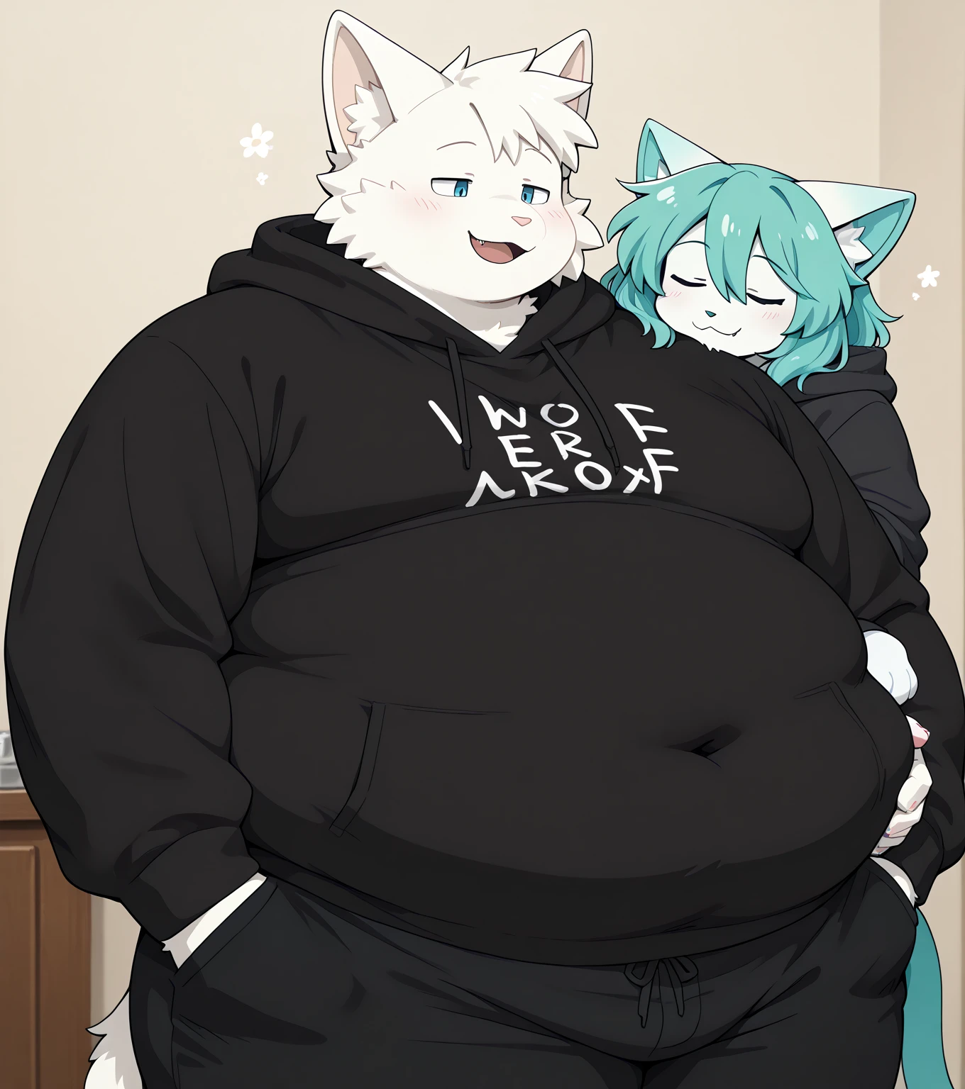 by zackary911, hioshiru, zackary911, wolf, femboy, sitting, squishy, best types of thighs, huge and squishy thighs, huge thighs, chubby
