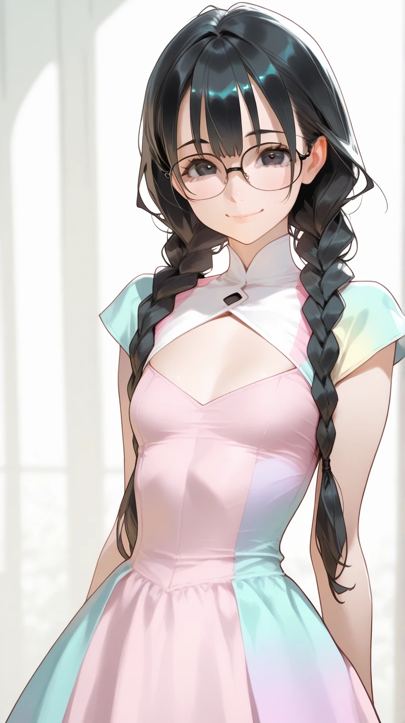 <lora:add_brightness:0.5><lora:add_detail:0.5><lora:HoukaiPostProcess:-1>1 woman, large breast, happy,blush,forehead, high ponytail,  black hair,  glasses, sleeveless turtleneck, :i,
ultra detail,game CG,
picnic,lunch,falling petals, 
river,wind,sunlight, sunbeam,  sun halo, 
profile, looking at viewer,  from below,  sun focus,