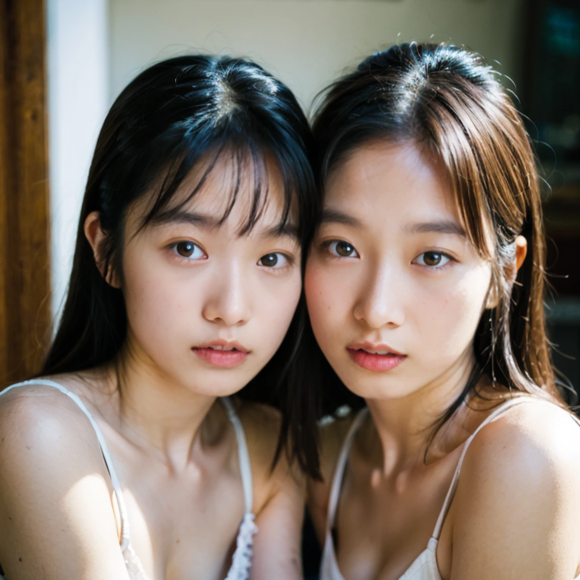 Two people、Identical twin sisters、Best image quality,, Ultra-high resolution, (truth:1.4),Realistic woman,Realistic body, photograph, cute ,Shortcuts,Realistic Face,Japanese women,Expose your shoulders,Tattered clothes,Messy Hair, Thin and thin,Young Face,high school student,,High milk,Messy Hair,poor,Sleeping with trash,close your eyes,Buried in garbage,Sleeping on your side,pile of trash,Sleeping girl,Dirty place,Sleep alone&#39;Came back,Ripped tank top,Tattered Tank Top,Surrounded by trash,Concentrated Cut.Battered girl,cute face、(8k, RAWphotograph, highest quality, masterpiece:1.2), (Realistic, photo-Realistic:1.4), (Highly detailed 8k wallpaper),Highly detailed face、Highly detailed eyes、Extremely Realistic skin、Very elaborate fingers, Highly detailed nose, Highly detailed mouth, 