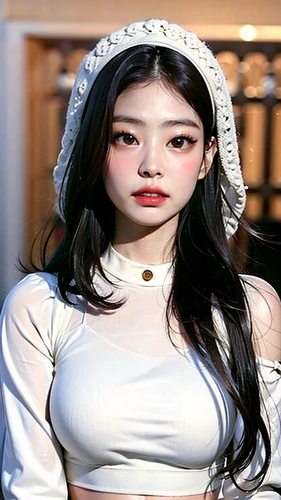 Highest quality、Ultra-high resolution、(Realistic)、18-year-old girl、((((Blouse open))))、((((I can see your nipples)))),Hyper Detail、Super Realistic、(Realistic)、More about beautiful skin、(masterpiece:1.0)、(Highest quality)、(Ultra-high resolution)、8K resolution、Canon EOS R5、135mm、Absurd、Very detailed、Sharp focus、Fine skin、(((Chirarizum、Small breasts)))